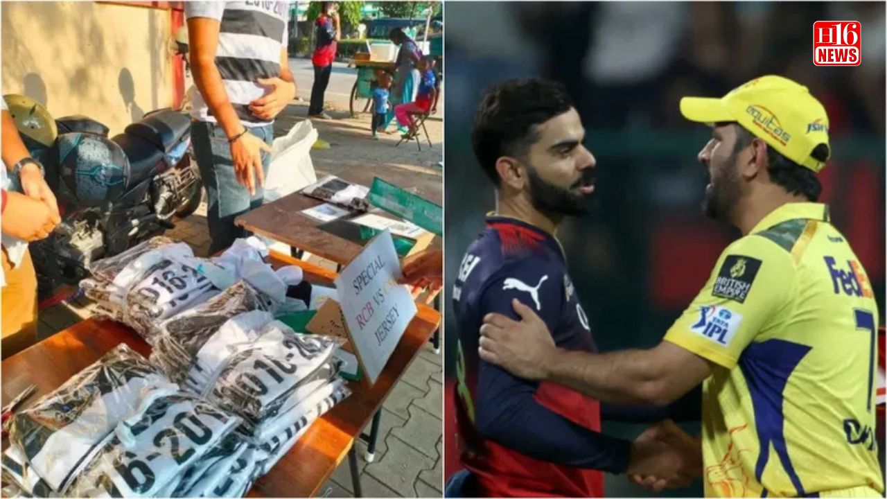 RCB fans troll CSK with ‘jail jerseys’ outside Chinnaswamy before Southern Derby